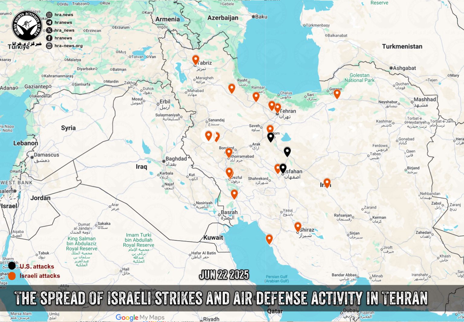 Sunday, June 22, 2025 – Iran, Lebanon & Syria inline image